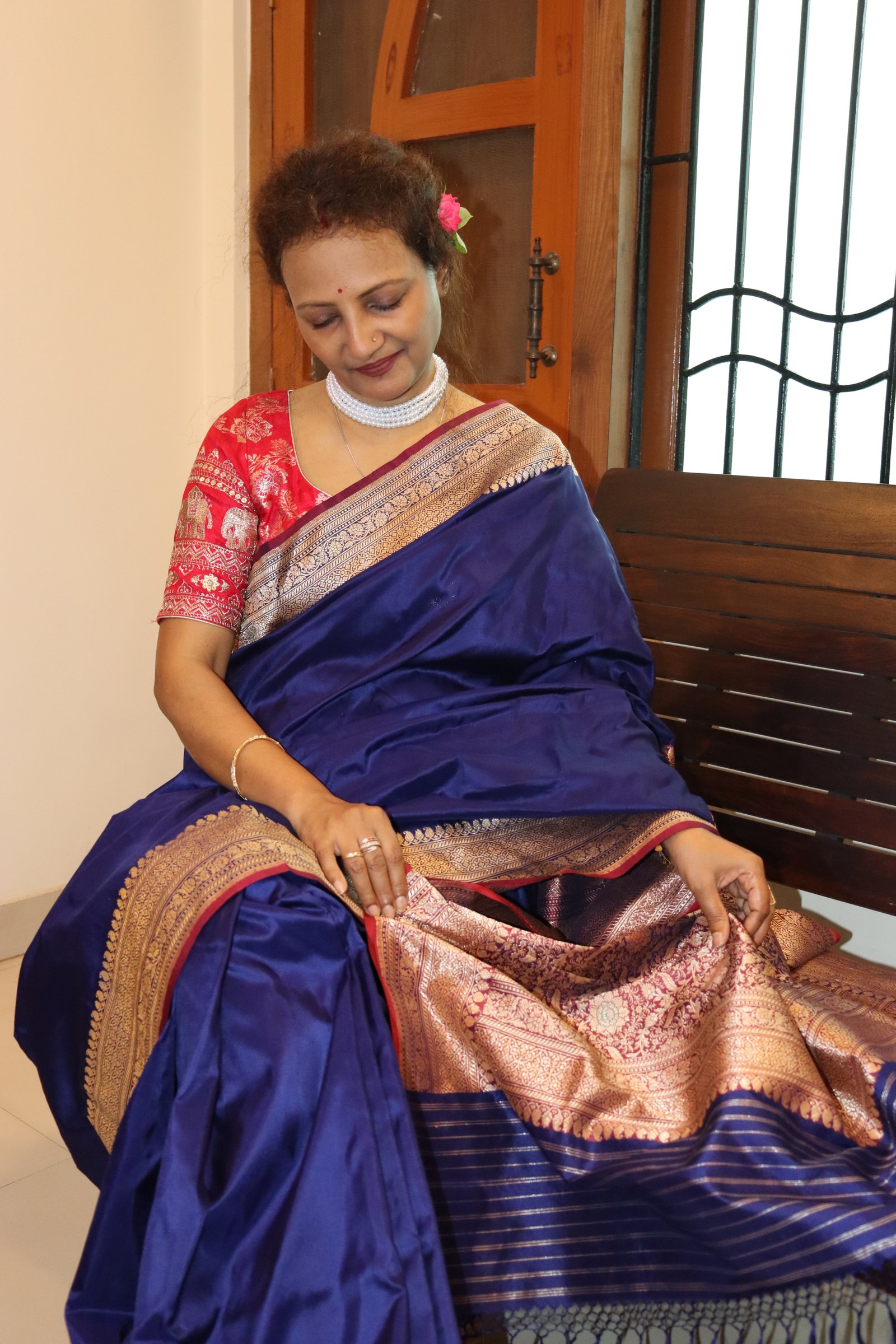 Pink Bagh Block Printed Pure Cotton Saree