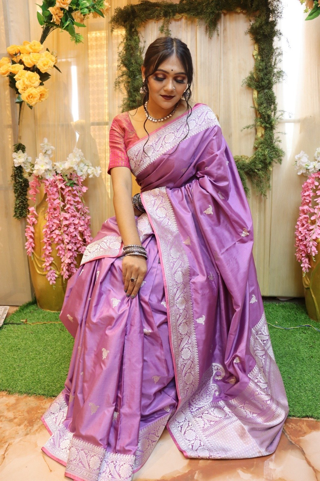 Purple Grace Banarasi Collection